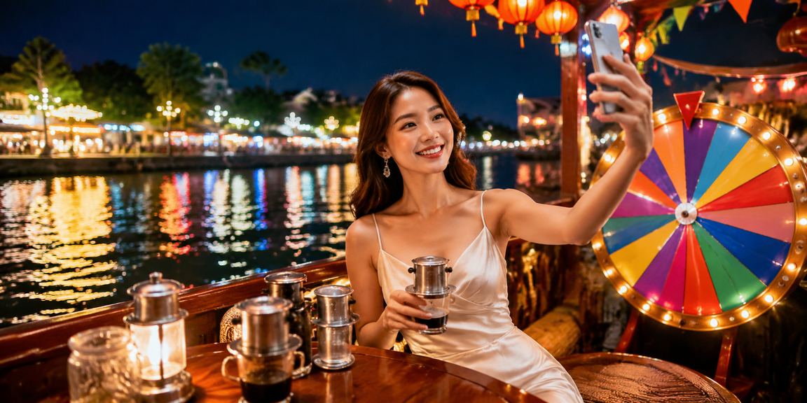Người dùng Hà Nội thưởng thức cà phê và trải nghiệm roulette trực tuyến tại 1555